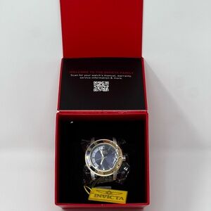 Invicta Specialty 12847 Men's Watch 45mm Blue Silicone Band‎ New w/ Box